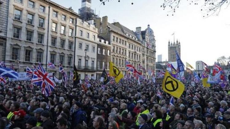 Duizenden betogen in Londen voor uitstap uit EU