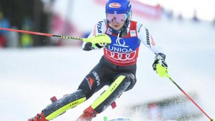 Mikaela Shiffrin zet zegereeks in slalom verder
