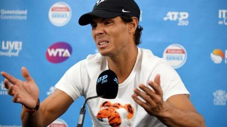 Rafael Nadal geeft forfait met dijblessure
