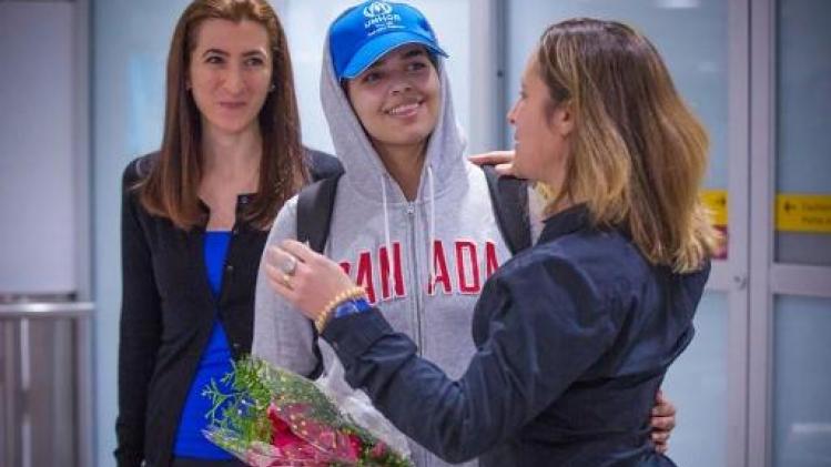 Saoedische asielzoekster in Canada aangekomen