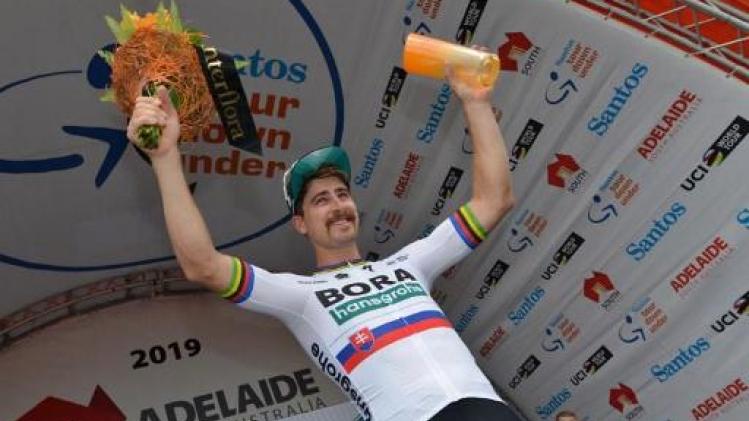 Kop is eraf voor Peter Sagan na derde etappe Tour Down Under