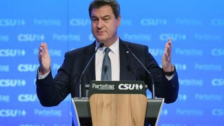 Beiers premier Markus Söder verkozen tot nieuwe voorzitter van CSU