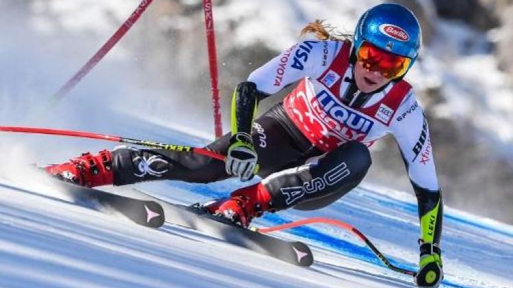 WB alpijnse ski: Mikaela Shiffrin skiet naar zege in super-G van Cortina d'Ampezzo