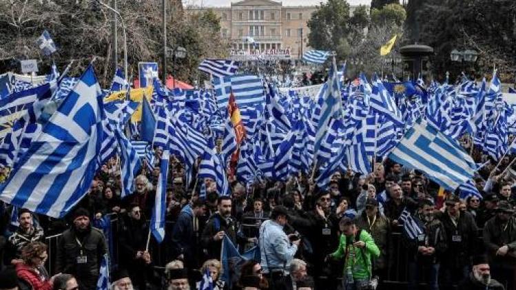 Duizenden betogers in Athene tegen akkoord over nieuwe naam Macedonië