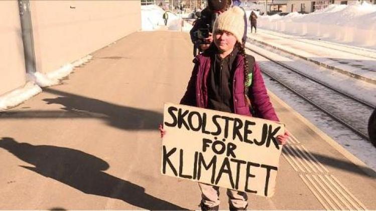 Zweedse klimaatspijbelaarster Greta Thunberg noemt Belgische jongeren "helden"