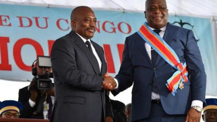 Kabila verlaat het presidentiële kantoor de dag na de inhuldiging van Tshisekedi