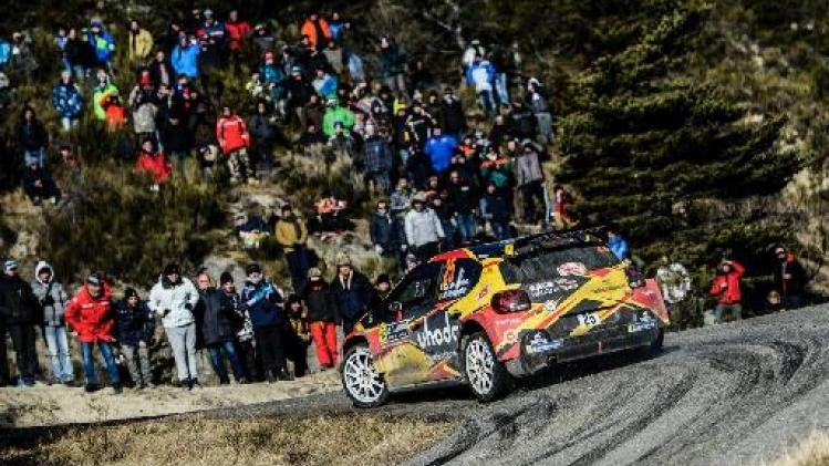 Rally van Monte Carlo - Guillaume de Mevius op het podium in WRC2