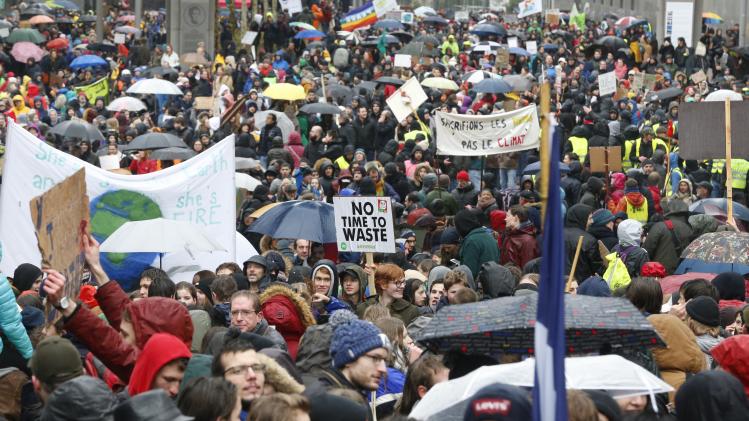 Politie telt 70.000 betogers op grootste klimaatmars ooit