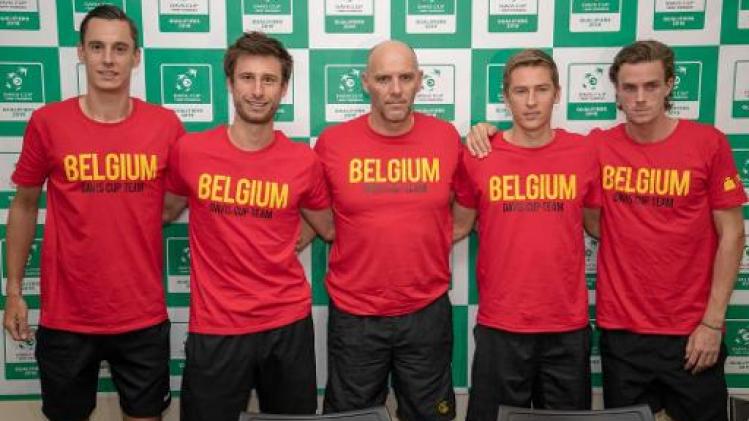 Davis Cup - Belgische tennisser beginnen met gelijke stand aan tweede dag