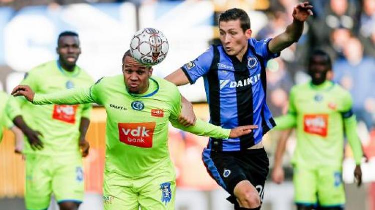 AA Gent pakt punt bij Club Brugge