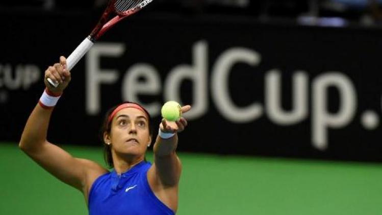 Fed Cup - Caroline Garcia bezorgt Frankrijk voorsprong: "Was erop gebrand goed te doen"