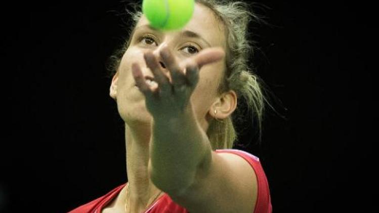 Fed Cup - Elise Mertens geeft zich nog niet gewonnen: "Gaan er alles aan doen om zondag te winnen"