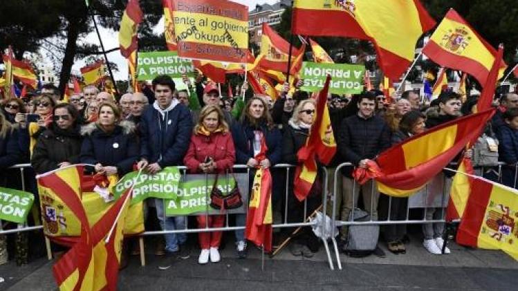 Tienduizenden demonstranten in Madrid tegen regering en voor nieuwe verkiezingen