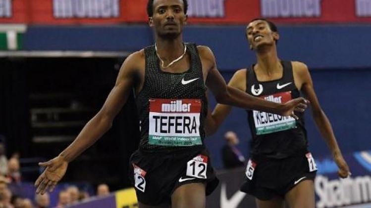 Ethiopiër Samuel Tefera verbetert wereldrecord 1.500 meter indoor