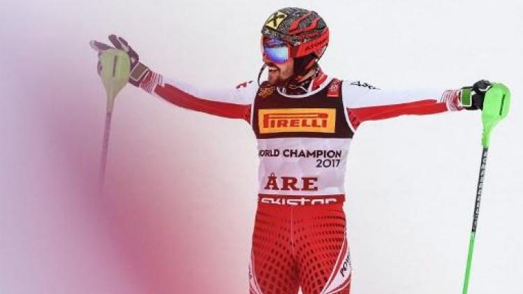 Hirscher verovert opnieuw slalomwereldtitel