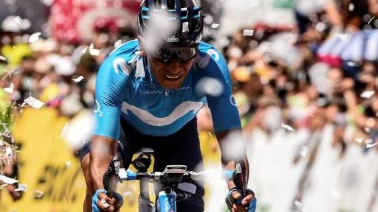 Ronde van Colombia - Quintana valt door onvoorzichtige fan maar wint toch
