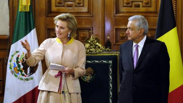 Prinses en ministers ontvangen door Mexicaanse president