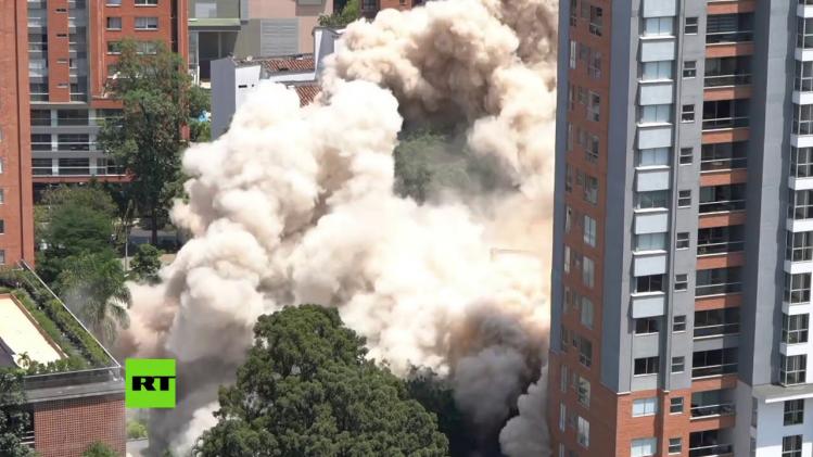 VIDEO. Colombia blaast gebouw op waar Pablo Escobar woonde