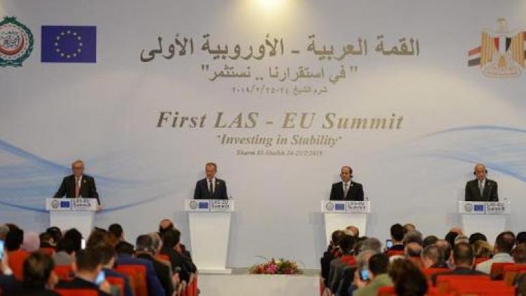 Arabisch-Europese top - EU en Arabische Liga kondigen "nieuw tijdperk" aan