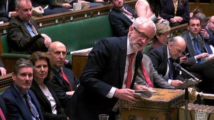 Brexit-plannen van Labour-leider Corbyn krijgen een njet in het parlement