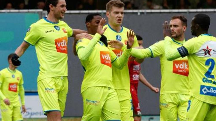 AA Gent doet met uitzege in Waregem uitstekende zaak in strijd om Play-off I