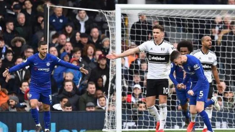 Vijftigste assist van Hazard helpt Chelsea aan zege in Fulham