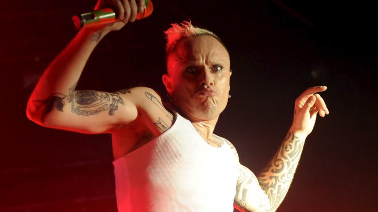 The Prodigy perform on stage