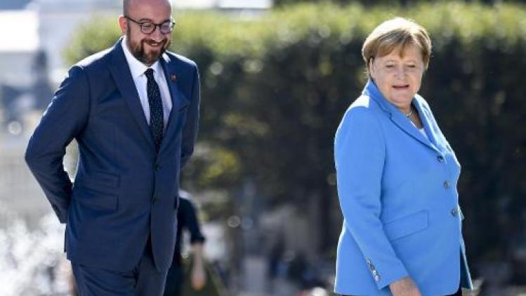 Premier Michel op bezoek bij Merkel met brexit op het menu