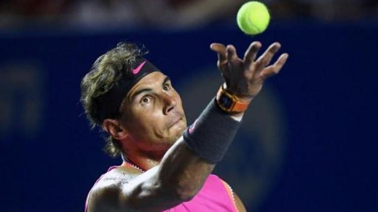 ATP Indian Wells - Nadal geeft forfait voor halve finale tegen Federer