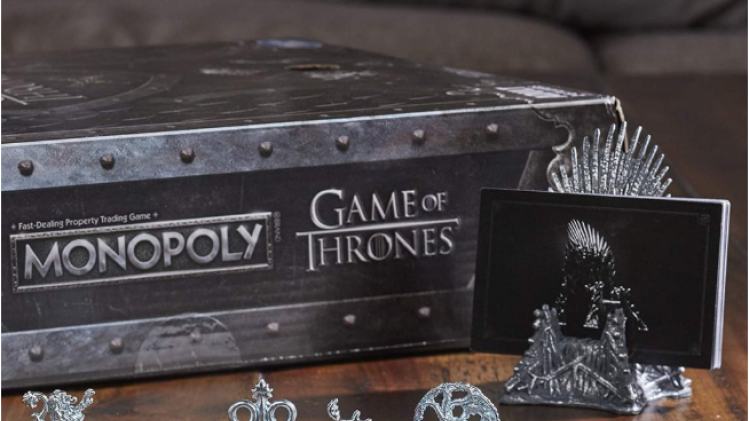 Zit zelf op de troon in het nieuwe Game of Thrones monopolyspel