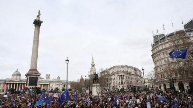 Duizenden betogen in Londen voor een nieuw brexit-referendum