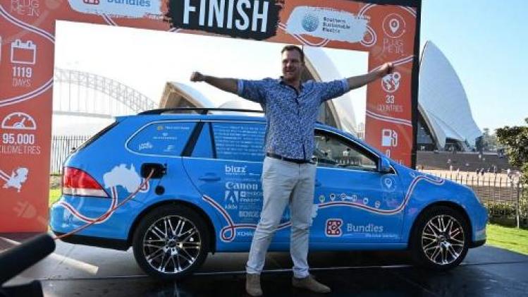 Nederlander bereikt Sydney na drie jaar in elektrische auto