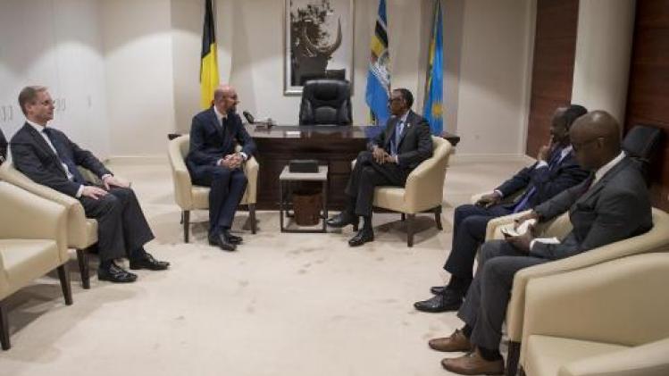 Genocide Rwanda - Michel bespreekt toekomst van Afrikaans-Europese relaties met president Kagame