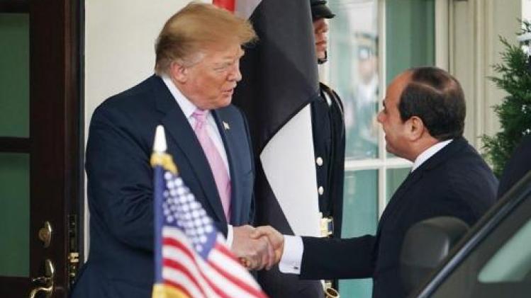 Trump en Egyptisch president Al-Sisi prijzen onderlinge betrekkingen tussen hun landen