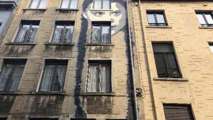 Klimaatactiviste Greta Thunberg duikt in Brussel op als muurschildering