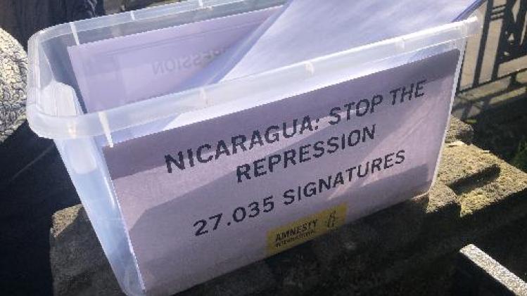 Amnesty International veroordeelt Nicaraguaanse repressie met 27.000 handtekeningen