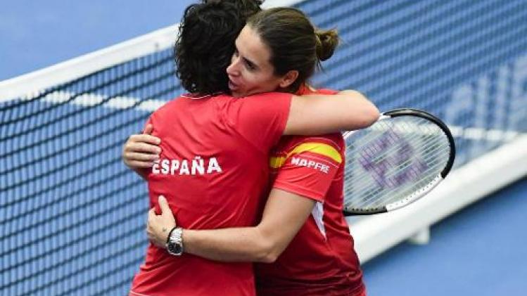 Fed Cup - Spaanse captain zag evenwichtige 1e dag: "1-1 is goede tussenstand