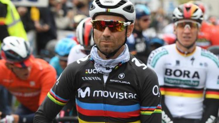 Wereldkampioen Valverde moet passen voor Ronde van Italië