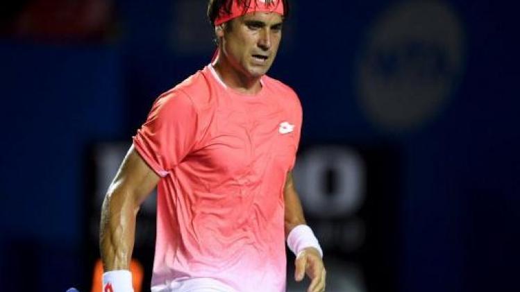 ATP Madrid - David Ferrer mag tennisrackets opbergen
