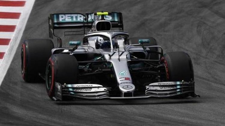 Bottas (Mercedes) verovert derde pole van het seizoen in GP van Spanje