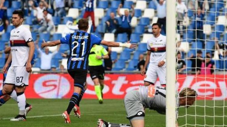 Castagne brengt Atalanta met treffer dichtbij Champions League-ticket