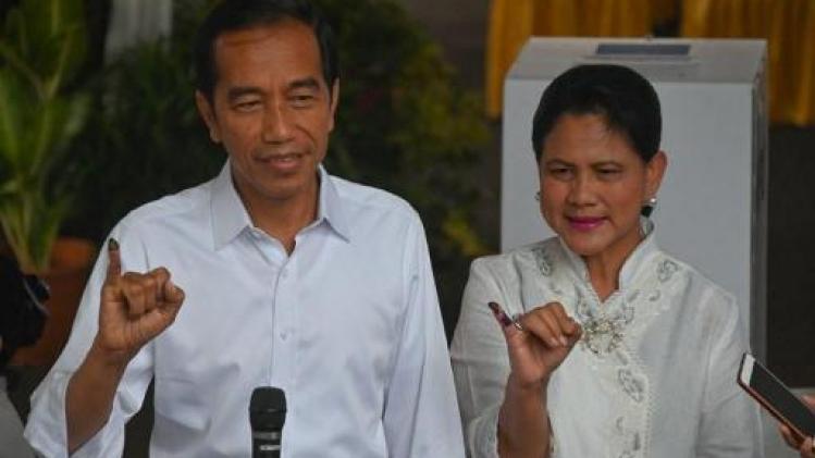 Uittredend president Joko Widodo wint verkiezingen in Indonesië