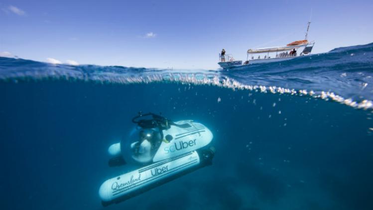 Je kan nu met een mini-duikboot het Great Barrier Reef ontdekken