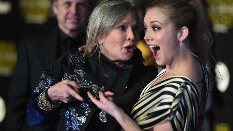 Wijlen Carrie Fisher en dochter Billie spelen samen in nieuwe ‘Star Wars'