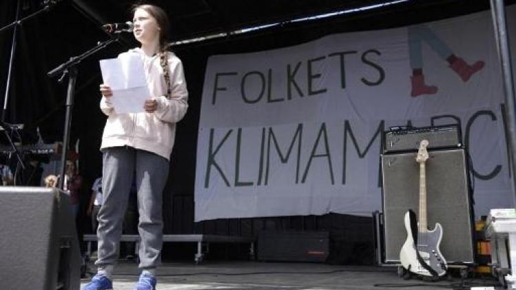 Verkiezingen19 - Zweedse activiste Thunberg roept op tot stem voor bescherming van klimaat