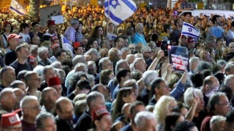 Duizenden Israëli's manifesteren tegen Netanyahu