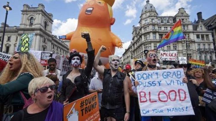 Massale protesten verwacht tijdens eerste staatsbezoek van Trump aan Verenigd Koninkrijk