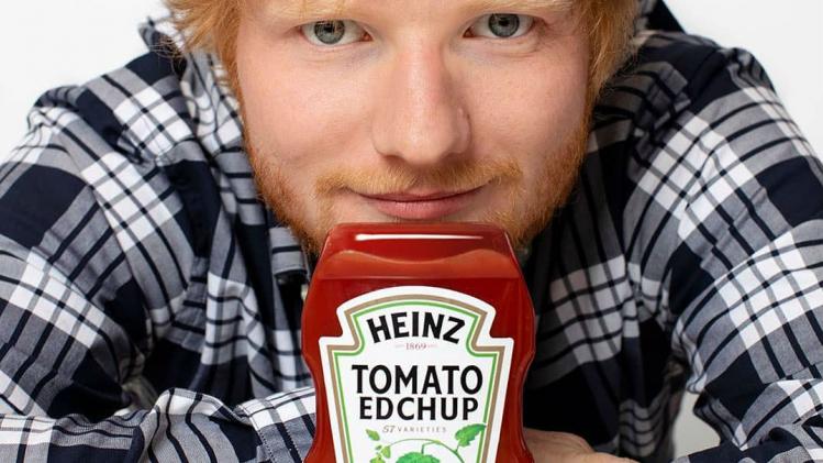 Ed Sheeran krijgt eigen ketchup: ‘Edchup'