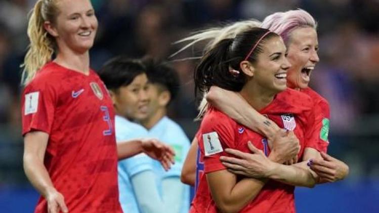 WK vrouwenvoetbal - Recordzege voor Amerikanen: 13-0 tegen Thailand