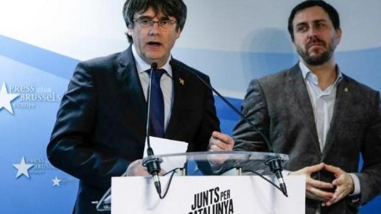 Spanje blokkeert Europees mandaat Carles Puigdemont